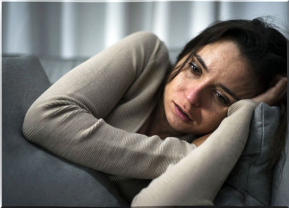 Woman with depression