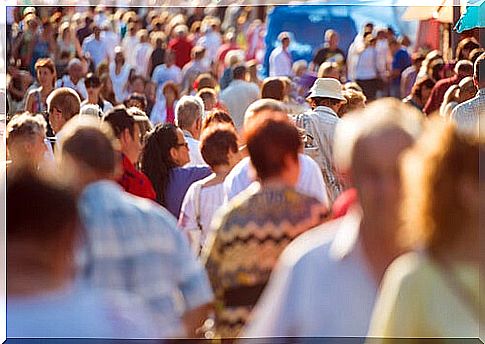 Lots of people on the street