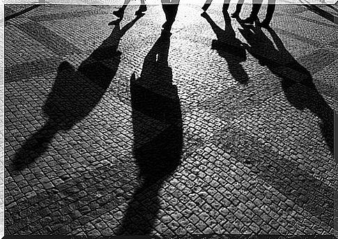 Shadows of people