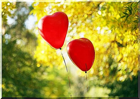 Heart balloons