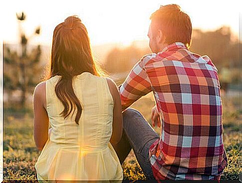 Couple having a liberating dialogue