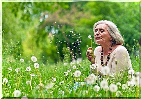 Woman in the field