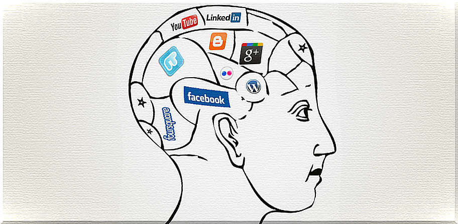 Brain with social media