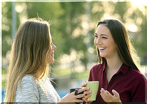 Friends talking to each other with respect 