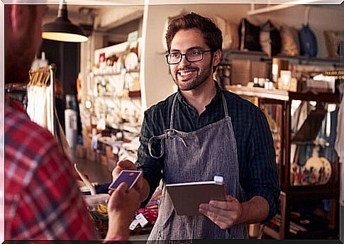 Man working in a store